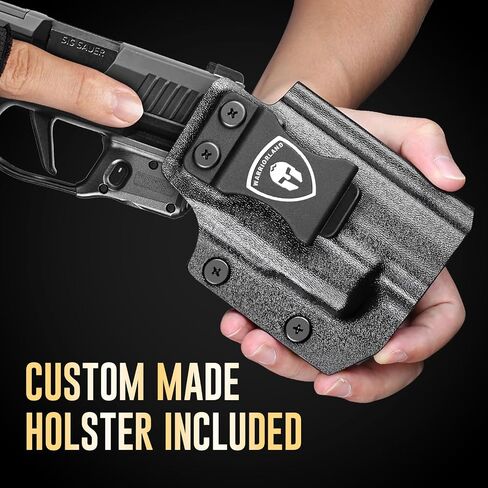 WARRIORLAND Red Laser Sight Fit P365X-Macro with Kydex Holster, First Red Beam Sight with Power Indicator P365 X Macro Laser with IWB Holster Right Hand, WLS- 109 w/ P365X Macro Holster in Kuwait