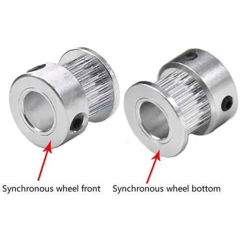S2M Timing Pulley 16T/20Teeth Bore 4-8mm K Type Width 6/10mm 1Pcs(6.35mm,16Teeth-1pcs,7mm) in Kuwait