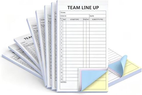 CLABBY 240 SETS 8 Packs Baseball/Softball Candup Cards Cards REACKING 4 Partless Carbonless COPIES ، 30 GAME STREAL STROUTE SCORE UP SCORE FOR GAMEDAY Essential Sport Coach ، 3.86 × 7.87 in Kuwait