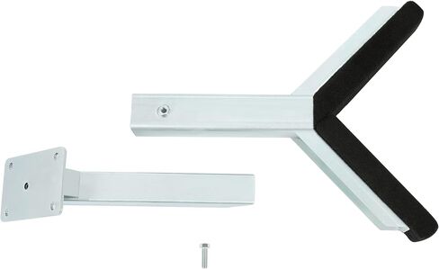 ALMULOO Adjustable Boat Trailer Bow Rest Catcher Compatible with 3" Wide Trailer Tongues (3x3 or 3x4), Includes Steel Bracket Assembly, Silver Finish in Kuwait