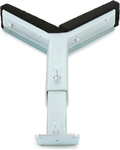 ALMULOO Adjustable Boat Trailer Bow Rest Catcher Compatible with 3" Wide Trailer Tongues (3x3 or 3x4), Includes Steel Bracket Assembly, Silver Finish in Kuwait