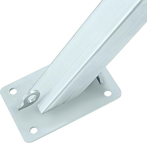 ALMULOO Adjustable Boat Trailer Bow Rest Catcher Compatible with 3" Wide Trailer Tongues (3x3 or 3x4), Includes Steel Bracket Assembly, Silver Finish in Kuwait