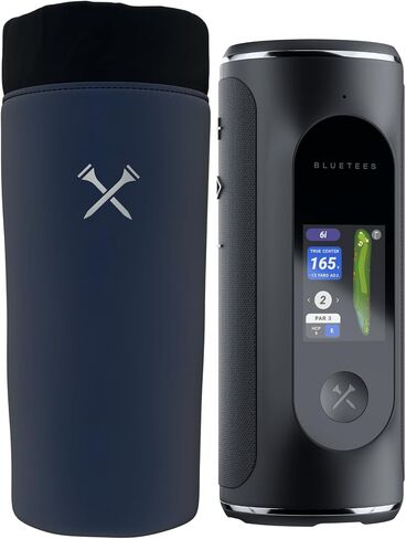 Blue Tees Golf GPS Case Compatible with Player+ GPS Speaker - Soft Carrying Protective Case with Drawstring Closure & Metal Cord Lock, Equipped with Carabiner Clip (Case Only) (Navy) in Saudi Arabia