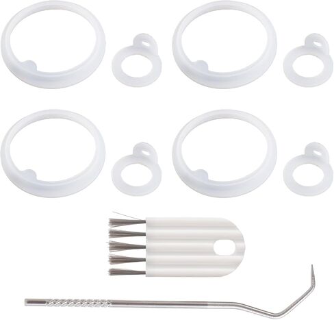8pcs Silicone Gasket Replacement Kit Compatible with TAKEYA Actives, Leak-Proof Lid Seal O Rings with Hook and Brush for 18/22/24/32/40oz Water Bottles (Not for TAKEYA) in Kuwait