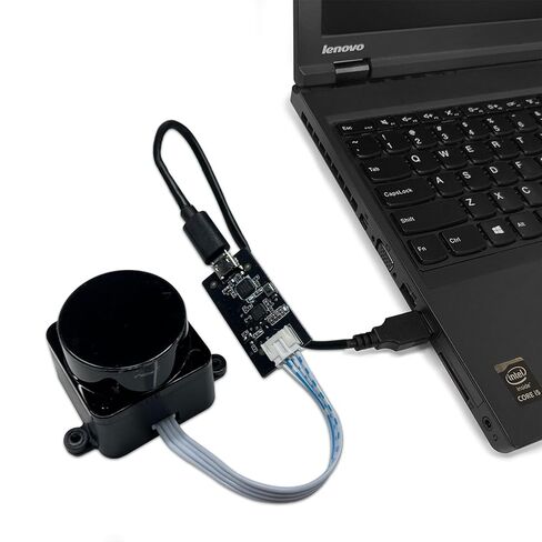 مستشعر WayPonDEV FHL-LD19 Plus 2D Lidar، مجموعة وحدة نطاق 25 مترًا (80 قدمًا) 360 درجة، ماسح ضوئي بمستشعر SLAM ROS LiDAR للروبوتات لتجنب عوائق الملاحة بدون طيار، مع برنامج Raspberry ROS/ROS2/C++ SDK التعليمي in Kuwait