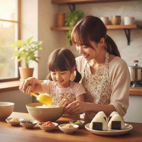 Yellow Rice Paddle Scoop Mold For Rice Ball Making, Non-stick Sushi Mold Rice Ball Scooper Rice Spatula Kitchen Gadge Yellow for Home Kitchen Restaurant Sushi Making in Kuwait