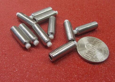 18-8 Stainless Steel Nylon Tip Set Screw 1/4-28 x .750" Thread Length 10 pcs in Saudi Arabia