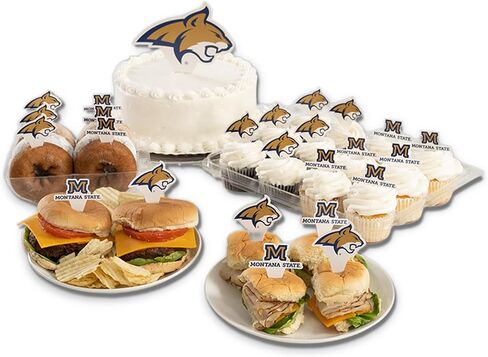 Desert Cactus Montana State University MSU Bobcats Food Picks, Cupcake and Cake Toppers, Cake Pop Sticks - 25 Pcs Party Supplies and Decorations in Kuwait
