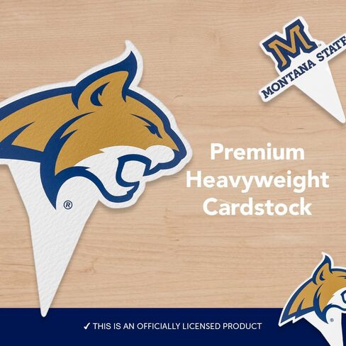 Desert Cactus Montana State University MSU Bobcats Food Picks, Cupcake and Cake Toppers, Cake Pop Sticks - 25 Pcs Party Supplies and Decorations in Kuwait