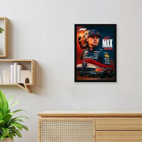 CodersParadise F1 Racing Champion Inspired Poster Frame – A4 Premium Framed Wall Art, Formula Racing Car Decor for Bedroom, Office & Gaming Setup | High Speed Motorsport Wall Poster for Racing Fans, Gamers & Collectors with Modern Aesthetic Design and Bol in Kuwait