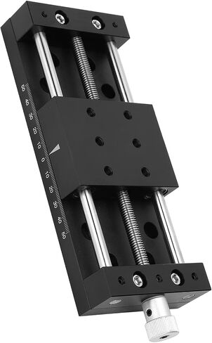 SP80A DB100 X Sliding Stage – Aluminum Alloy Manual Trimming Table with Precision Knob Control, Anodized Finish, Lightweight & Accurate in Kuwait
