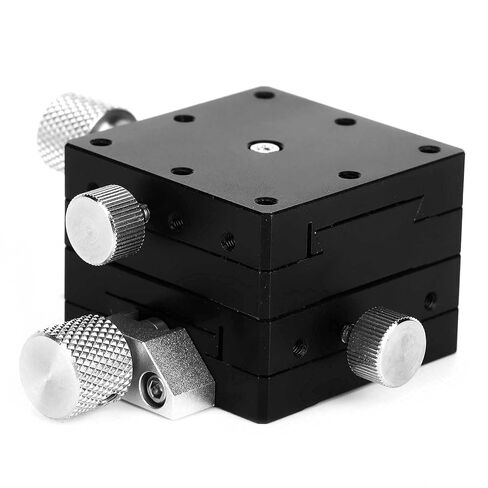 XYFES40 Manual Linear Stage with Fine-Tune Rotation – 40x40mm Aluminum Alloy Dovetail Sliding Platform for Precision Optical & Measurement Tools in Kuwait