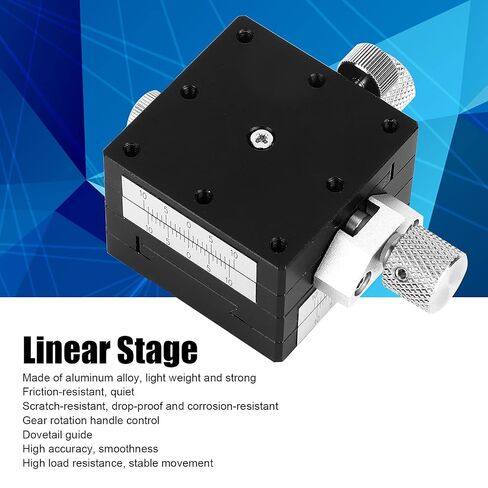 XYFES40 Manual Linear Stage with Fine-Tune Rotation – 40x40mm Aluminum Alloy Dovetail Sliding Platform for Precision Optical & Measurement Tools in Kuwait
