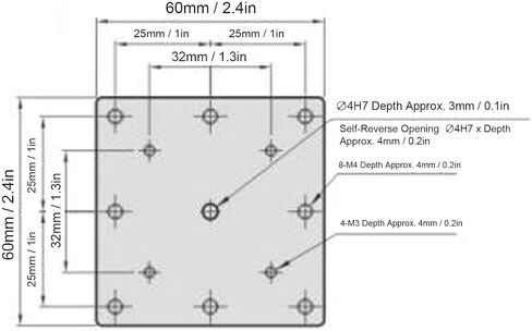 مرحلة الترجمة الخطية اليدوية MXG S60 - طاولة منزلقة من الفولاذ المقاوم للصدأ مقاس 60 × 60 مم لتطبيقات الضبط البصري والضبط الدقيق عالية الدقة in Kuwait