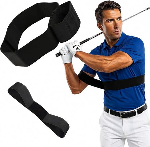 2 PCS Golf Training Aid, Swing Correction Arm Band,Golf Training Aid not Easily Sliding Down Arm,for Swing Correcting, Unisex in Kuwait