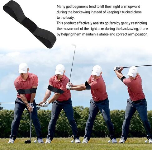 2 PCS Golf Training Aid, Swing Correction Arm Band,Golf Training Aid not Easily Sliding Down Arm,for Swing Correcting, Unisex in Kuwait