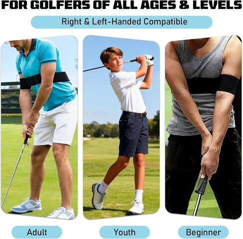 2 PCS Golf Training Aid, Swing Correction Arm Band,Golf Training Aid not Easily Sliding Down Arm,for Swing Correcting, Unisex in Kuwait