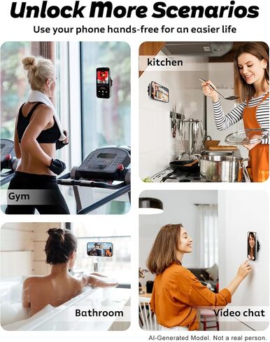 ivoler MagSuction Suction Phone Mount for Pop Socket, Universal Holder Stand for Phone Grips, Powerful Suction Cup, Fits The Smartphones with Pop Grip, Black in Saudi Arabia
