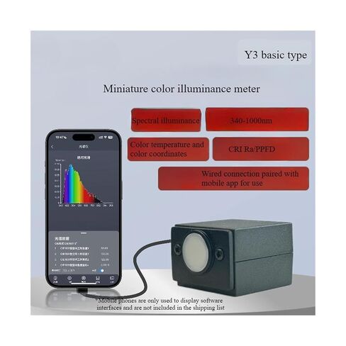 340-1000nm Lab Spectrum Analytical Equipment Handheld Portable Spectrophotometer for LED PPFD PAR High Sensitivity, Low Error in Saudi Arabia