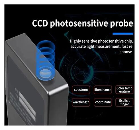 HP350C Portable Spectrometer LED Grow Lights Color Temperature Illuminometer for Visible Light in The 380-780nm High Sensitivity, Low Error in Saudi Arabia