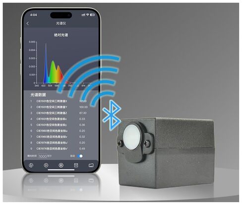 P4 Professional Color Lux Meter Wireless Connection Spectrum Analyzer for Plant Grow Light PAR 340-800nm High Sensitivity, Low Error in Saudi Arabia