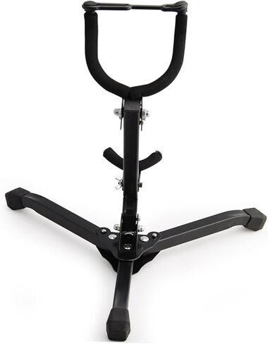 Toddmomy Portable Tenor Saxophone Stand Storage Rack Ground Tripod Holder Black Accessory for Performance and Practice in Kuwait