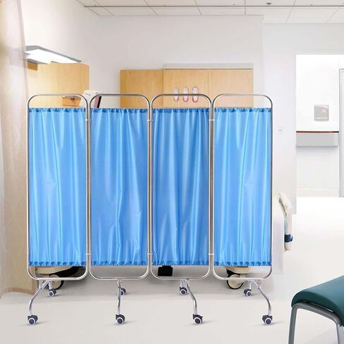 Portable Medical Privacy Screen - Foldable Room Divider, Steel Frame Partition for Classroom, Hospital, and Children's Room, Space-Saving Design in Kuwait