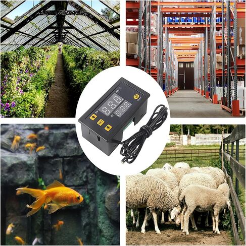 3PCS Digital Temperature Controller 12V Digital LED Thermostat Switch DC 12V 20A Temperature Control Switch with Waterproof Probe -50℃ to 120℃ in Kuwait