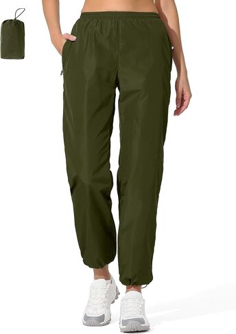 UIQUR Womens Rain Pants Waterproof Pants Lightweight Packable Quick Dry Hiking Pants in Kuwait