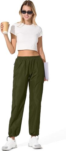 UIQUR Womens Rain Pants Waterproof Pants Lightweight Packable Quick Dry Hiking Pants in Kuwait