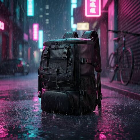 حقيبة ظهر من جلد البولي يوريثان بتصميم متعدد الاستخدامات وخوذة متعددة الأغراض وحزام للأمتعة وحقيبة ظهر رياضية للمسافرين والأنشطة الخارجية in Kuwait