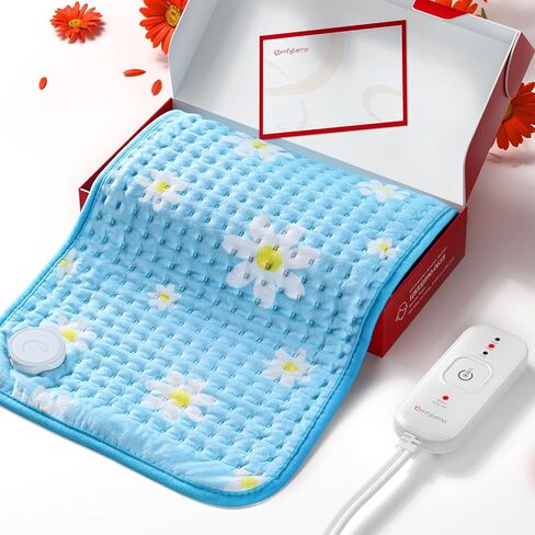 Comfytemp Heating Pad for Back & Period, FSA Eligible Electric Large Heat Pad, 2H Auto Off, Birthday Gifts for Women Men Mom Dad, HSA Approve Moist Neck Shoulder Legs Knee Heated Pad Washable, 12"x24" in Saudi Arabia