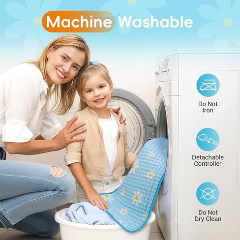 Comfytemp Heating Pad for Back & Period, FSA Eligible Electric Large Heat Pad, 2H Auto Off, Birthday Gifts for Women Men Mom Dad, HSA Approve Moist Neck Shoulder Legs Knee Heated Pad Washable, 12"x24" in Saudi Arabia