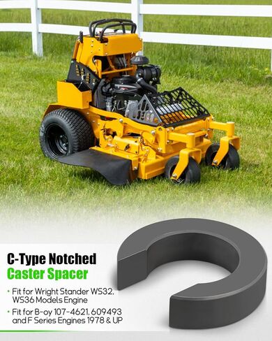 4 قطعة 13990022 C-Type فاصل العجلات المسننة مناسب لجزازات رايت الواقف F Series، WS32 WS36 107-4621 609493 نماذج المحركات in Kuwait