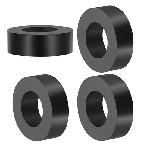 PATIKIL Multi Purpose Rubber Spacer, 4 Pcs 25mm ID x 45 OD x 15mm T Neoprene Round Anti-Vibration Isolation Pads Isolator Rubber Bushings Spacer Washer for HVAC Bolts Car Accessories in Kuwait
