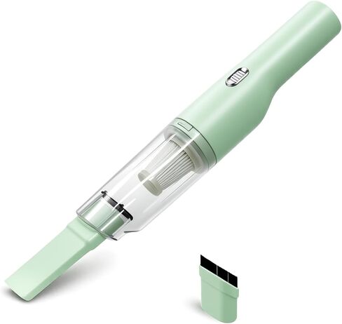 catsMeow Mini Plus Handheld Vacuum Cordless, Rechargeable Small Vacuum for Car, Desk, Keyboard, Drawer, Sofa, Crumbs and Pet Hair, Lightweight Portable Cleaner, Sage Green in Kuwait