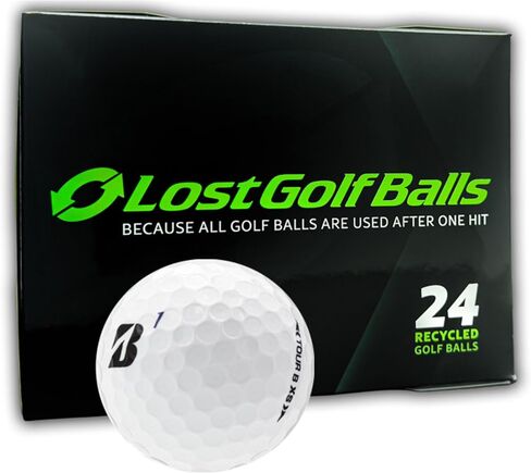 LostGolfBalls Used Bridgestone Tour B XS Golf Balls (24 Pack) – Near Mint Recycled Golf Balls – Tour Spin & Control Performance in Kuwait