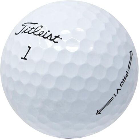 LostGolfBalls - 12 كرة جولف Titleist Pro V1 في حالة النعناع، ​​نموذج عام 2021، بدون شعارات، لا علامات للاعبين، كرات جولف مستعملة مُعاد صقلها، الجودة مضمونة، أبيض in Kuwait