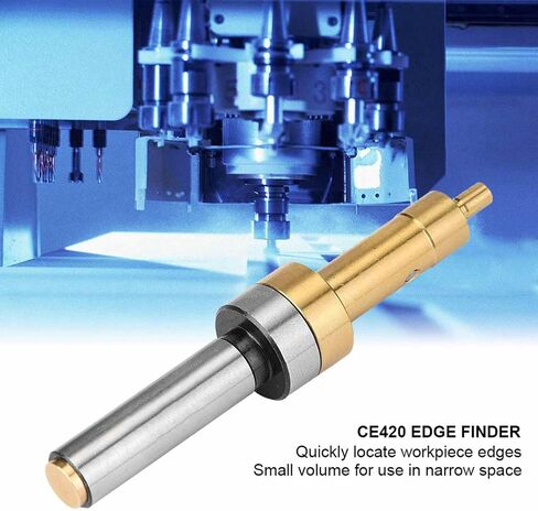 Fafeicy CE420 Non Magnet Edges Finder, Mechanical Rotation Measurement for Accurate Workpiece Location, with Stainless Steel Construction, for Traditional Milling Machines in Kuwait