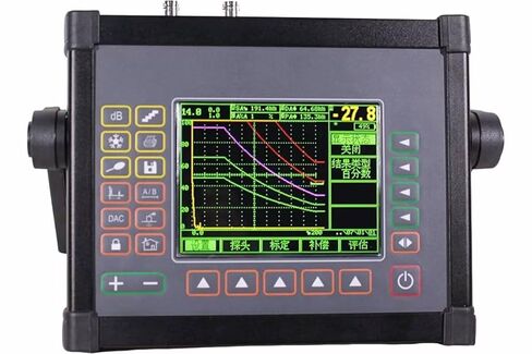 NDT Ultrasonic Flaw Detector Portable Defectoscope Tester with 0.01mm Resolution 1.0~12000mm Range 500~20000m/s Velocity RS232 Communication in Kuwait