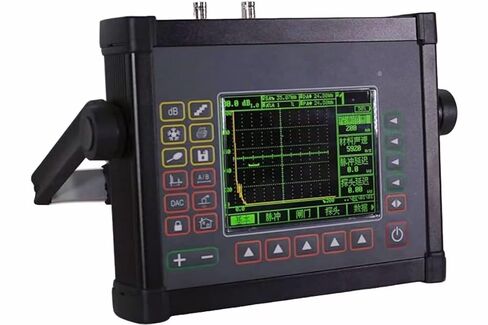 NDT Ultrasonic Flaw Detector Portable Defectoscope Tester with 0.01mm Resolution 1.0~12000mm Range 500~20000m/s Velocity RS232 Communication in Kuwait