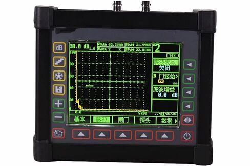NDT Ultrasonic Flaw Detector Portable Defectoscope Tester with 0.01mm Resolution 1.0~12000mm Range 500~20000m/s Velocity RS232 Communication in Kuwait