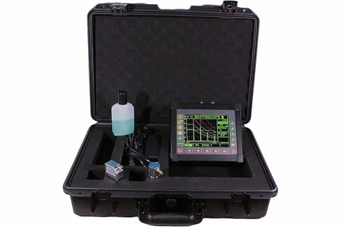 NDT Ultrasonic Flaw Detector Portable Defectoscope Tester with 0.01mm Resolution 1.0~12000mm Range 500~20000m/s Velocity RS232 Communication in Kuwait
