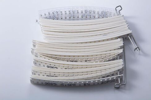 Chanzon 1000 قطعة 0805 SMD مكثف عدة 1pF-10 فائق التوهج / 50 قيم مختلفة MLCC 10-50 فولت لفصل وإصلاح PCB والإلكترونيات لتقوم بها بنفسك متنوعة in Kuwait