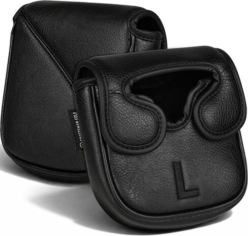 Craftsman Golf Classic Black Mallet Putter Headcover Compatible with Center & Heel Shaft Putters 4 Size Options Magnetic Closure in Kuwait