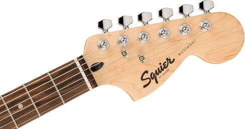 جيتار كهربائي Squier Sonic Mustang HH، مع ضمان لمدة عامين، أسود، لوحة أصابع الغار in Kuwait