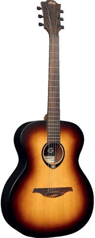 Lag Tramontane 70 Auditorium Solid Sitka Spruce Acoustic Guitar، لوحة أصابع براونوود، براون صن برست in Kuwait