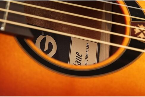 Lag Tramontane 70 Auditorium Solid Sitka Spruce Acoustic Guitar، لوحة أصابع براونوود، براون صن برست in Kuwait