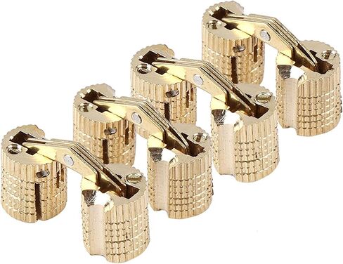 4Pcspack النحاس النحاس خزانة هدية مربع أخفى طبلة المفصلي 8mm 180 درجة زاوية الافتتاح in Kuwait