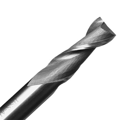 2pcs HSS 2 Flute End Mill Cutter 1mm-12mm Straight Shank Milling Woodworking Tool End Mill Router Bit for Wood Cutters(6mm) in Kuwait